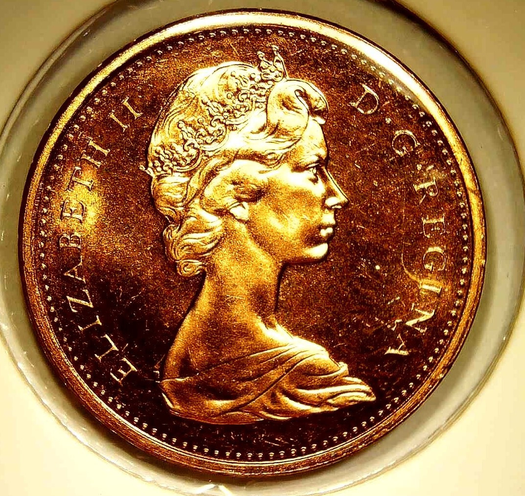 1867 1967 Canada Dove Cent Proof Like Penny 100th Anniversary