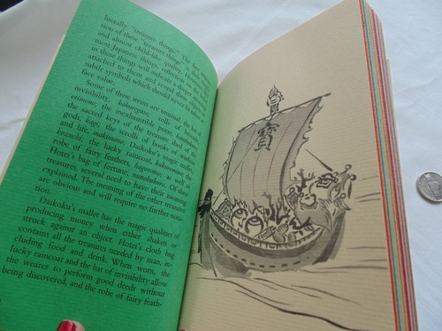 Vtg Japanese Book THE SEVEN LUCKY GODS OF JAPAN Reiko Chiba Illustrated Booklet - Imagen 5 de 5