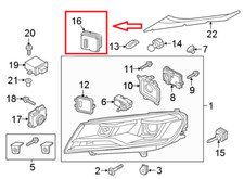 OEM Volkswagen Eos Touareg LED Headlight AFS ...