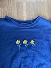 Girl’s J. Galt Short Sleeve Shirt Blue With Flowers One Size — photo 2