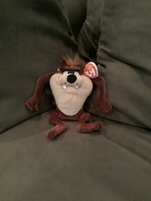 New Ty Beanie Baby Taz , Looney Tunes. Retired.