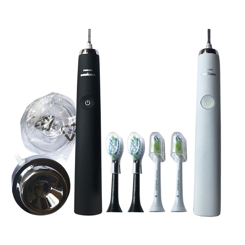 Philips Sonicare DeepClean 2x Brush Head Kit w/ FREE Head |White/Black | No Box - Picture 2 of 6