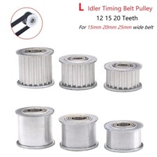 L Idler Timing Belt Pulley 12 15 20 Teeth Bore 5-30mm, for CNC, 3D Printer