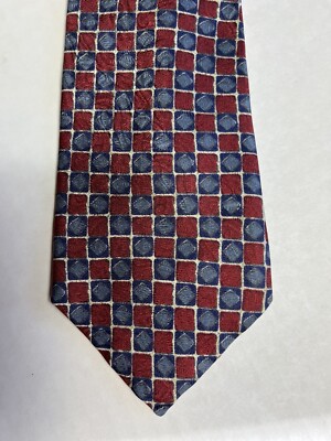 Cravate Vintage Bancroft NY En Soie Pure - Motif Paisley Multicolore - Occasion