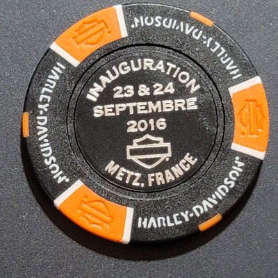 HD MILWAUKEE TWIN Inauguration Sept 16 ~FRANCE ~International Harley Poker Chip