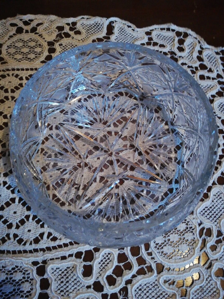 coupe, vide poche, en cristal ciselé/vintage ancien tbe - Photo 3/3