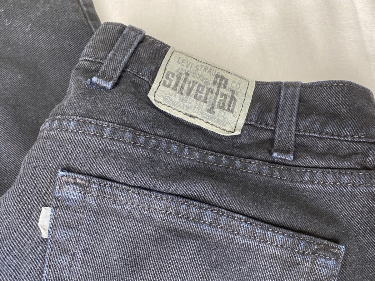 90s Levi’s Silvertab Black usa製 Vintage 90s Levi's Silvertab 560 Charcoal Black Denim Jeans