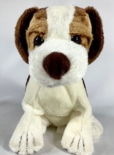 WALMART Saint Bernard Puppy Dog Plush Realistic Stuffed Animal Sitting 10 EUC
