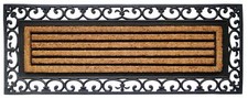 Extra Large Non-Slip Outoor Or Indoor Entrance Rubber Coir Door Mat-120cm x 45cm