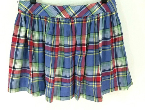 RALPH LAUREN Plaid Flannel Skirt A-Line Button Front Multicolor Girls sz 16 NWD - Picture 3 of 5
