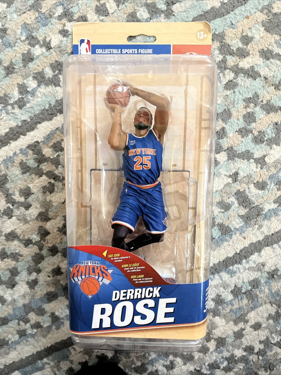 NBA SERIES 30 DERRICK ROSE MCFARLANE BLUE JERSEY FIGURE NEW YORK