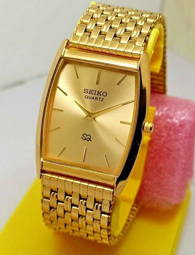 Vintage Seiko Quartz Gold Dial Super 
