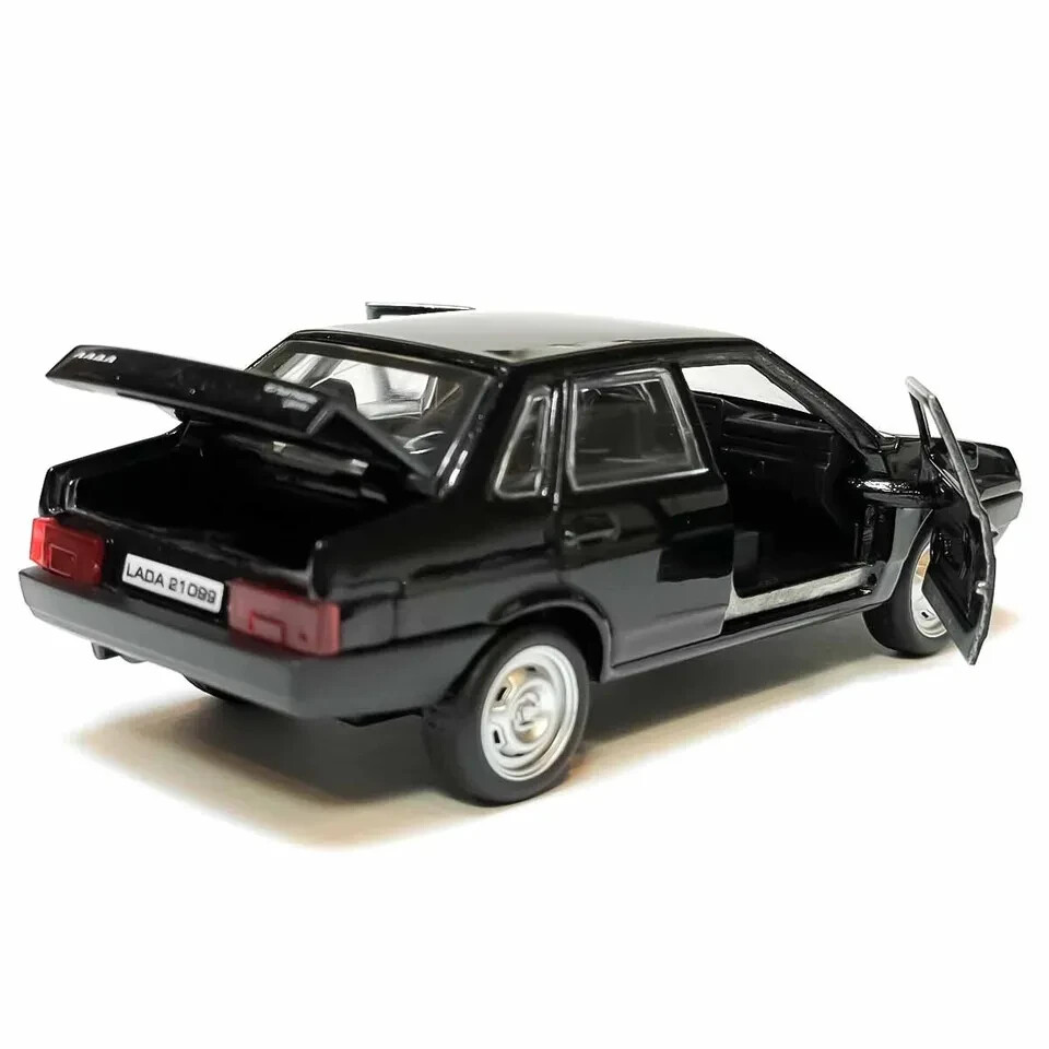 Lada 21099 Metal Model Diecast Car, Collectible Toy Cars, Black