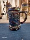 Greentown Westmoreland Blue Carnival Glass Stein Gnome Decor C001 — photo 1