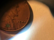 1940 P Wheat EF clipped 0 zero Error Unique Variety Antique 