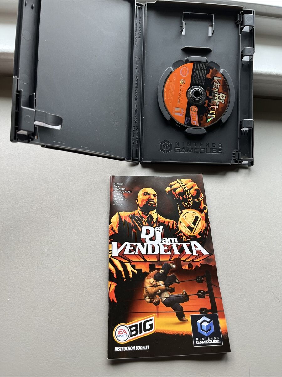 NINTENDO GAMECUBE - DEF JAM: VENDETTA Game COMPLETE Scarface METHOD MAN  Tested