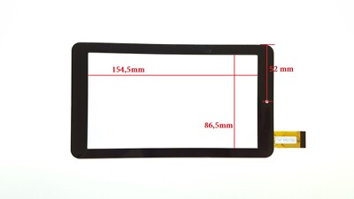 Schwarz Touchscreen Digitizer glas komp. Mit Archos 70 Platinum