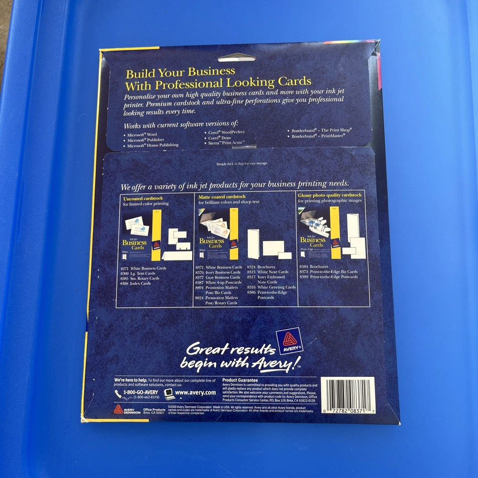 Avery 8371 Business Cards | Matte White | 250 cards | 2'' x 3 1/2'' | NOS - Image 4 of 4