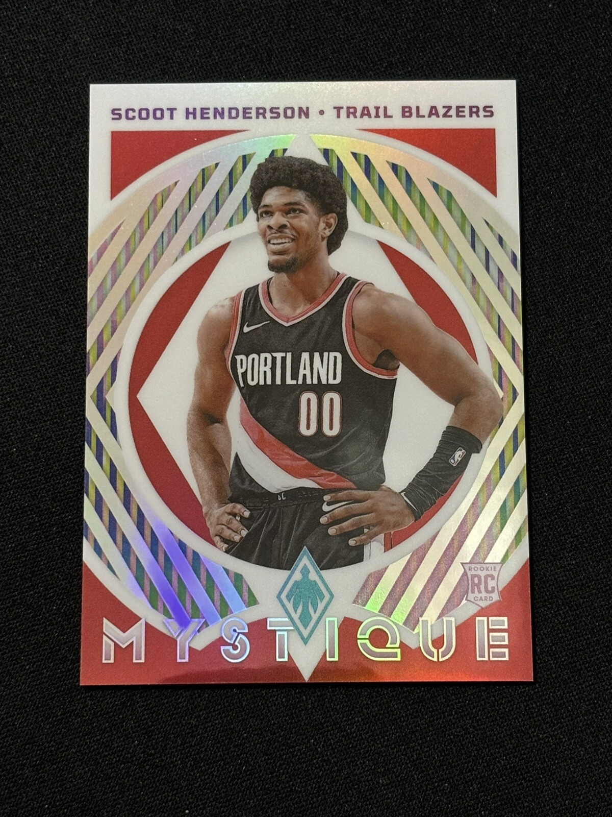 2023-24 Panini Phoenix Scoot Henderson Mystique Red /125 Rookie RC Prizm