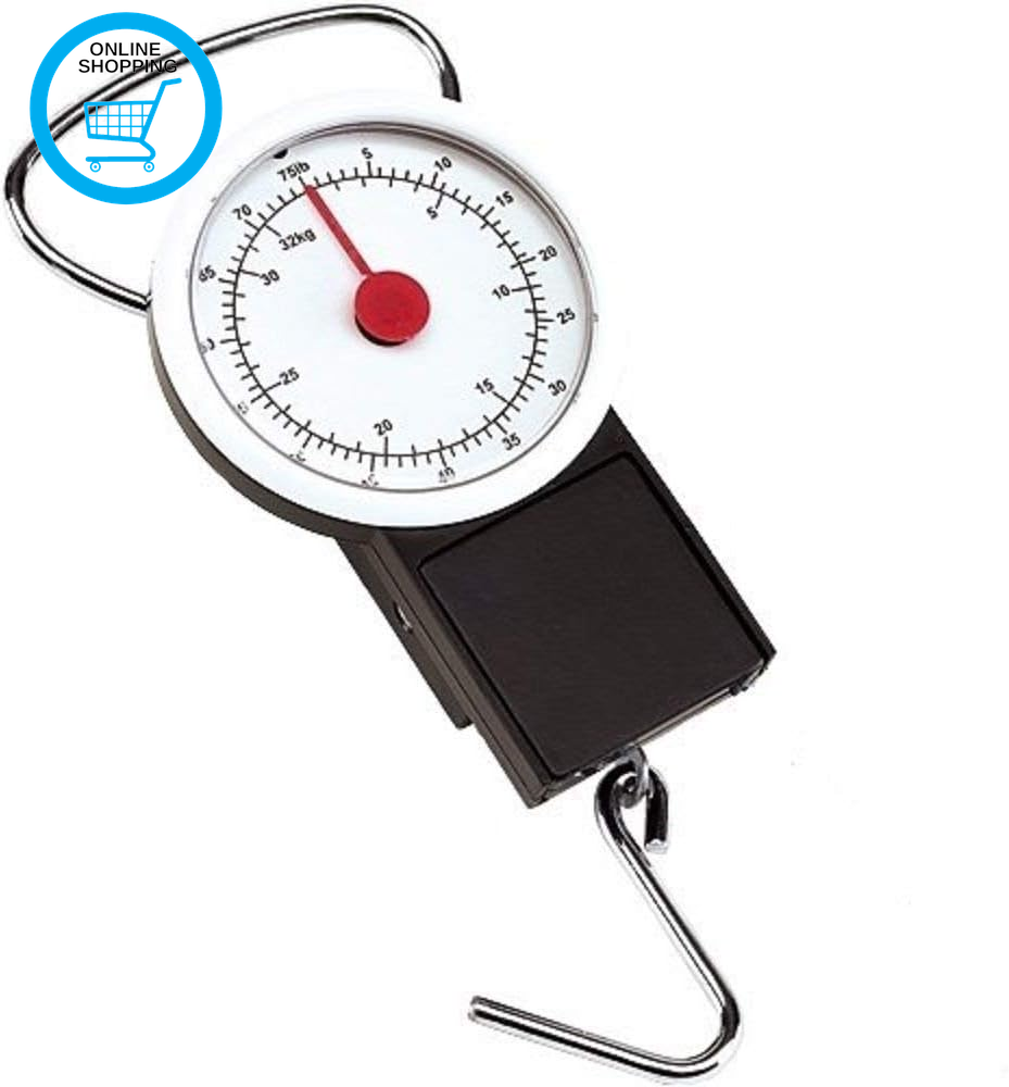 Accurate Luggage Scale for Weighing Suitcases and Luggage. 32KG Capacity.