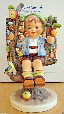 Hummel Figurine ''APPLE TREE BOY'' HUM #142/I Goebel Germany 6'' HIGH MIB B807