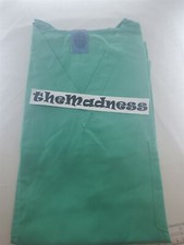 Brand New Green Unisex Scrub Top Size Large L Polyester Cotton V-Neck