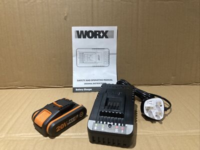 Worx 20 V Powershare WA3551.1 Akku & WA3880 Schnellladegerät beide BRANDNEU