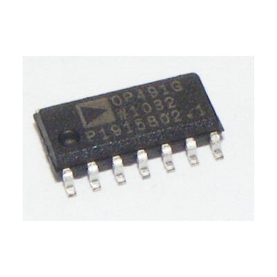 [2pcs] OP491G quad micropower, single-supply, 3 MHz bandwidth amplifier SOIC-14