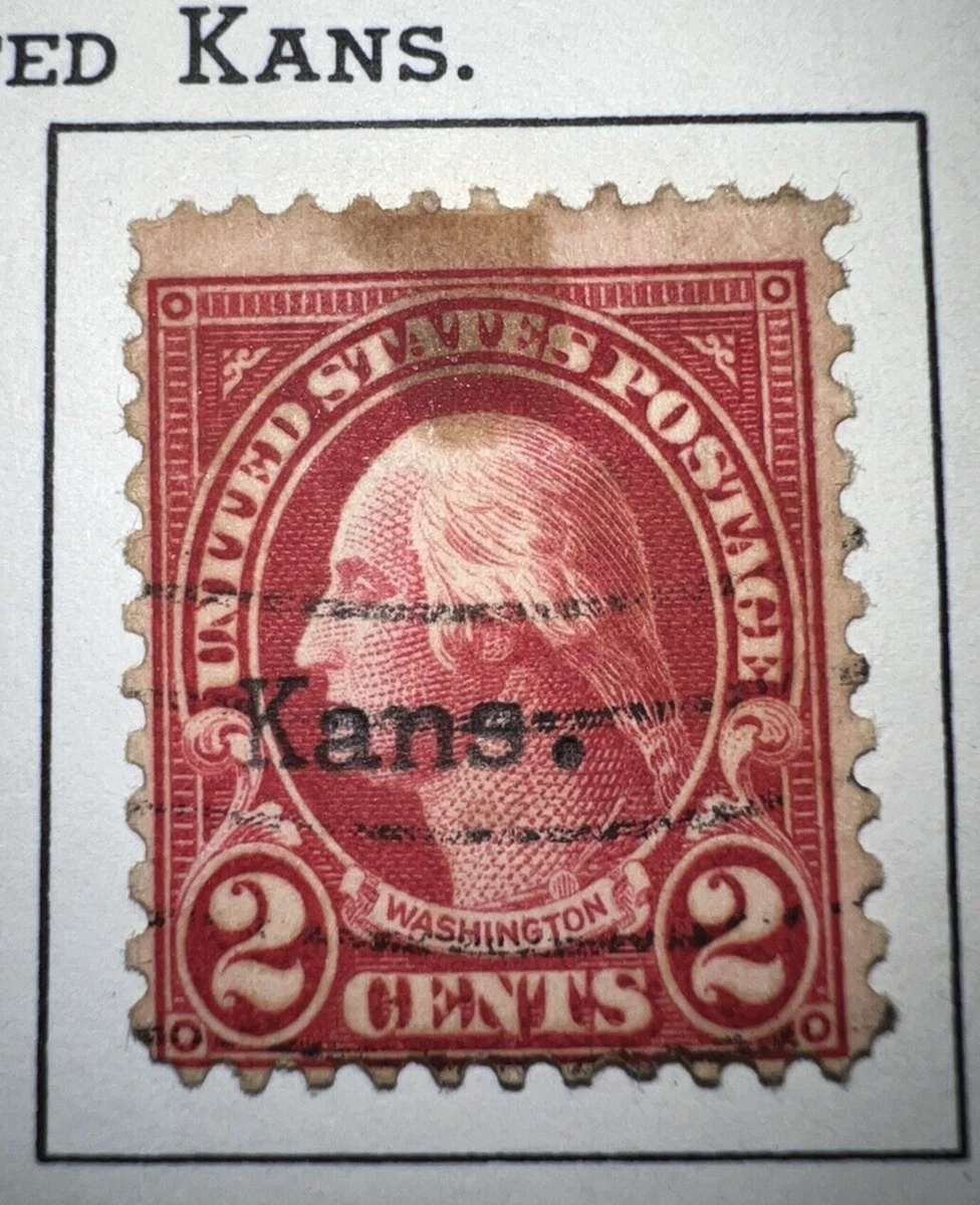 USAジョージ・ワシントン2セント US Postage George Washington Two Cent 2¢ Orange Red Stamp 1898