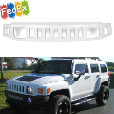 Factory Style Front Bumper Grille Assembly Birch White For Hummer H3 H3T 2006-10