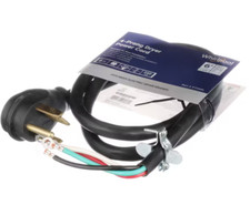 Whirlpool PT600L Power Cord   4-Wire, 6-Foot, 30 Amp Dryer Cord