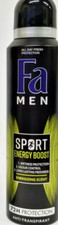 Fa Men SPORT Energy Boost Anti transpirant spray 150ml pack of 1  free shipping