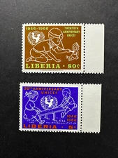 Liberia #449-450  MNH