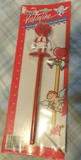 Valentines Day Pencil with Topper  Vintage  New
