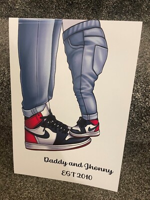 personalisierte Nike Jordan Turnschuhe Erwachsene und Kinder Druck Geburtstag Weihnachtsgeschenk