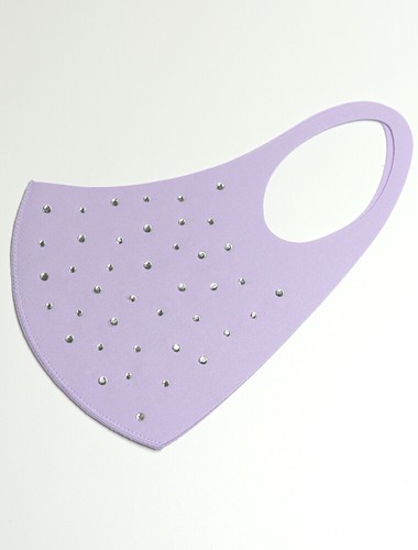 Rhinestone face mask, Reusable washable, Triple layer well fit, Various color - Picture 5 of 19