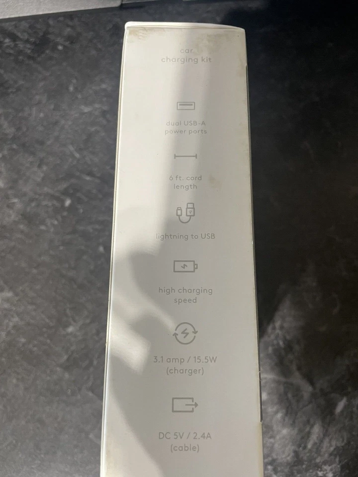 heyday™ 2-Port Wall Charger USB-A & USB-C (6' iPhone Cable) - Pink/Rose Gold - Image 2 of 2