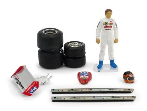 FIGURINO PILOTINO G. VILLENEUVE IN PIEDI CON ACCESSORI 126C2 1/43 Brumm CH01T2 - Immagine 2 di 2