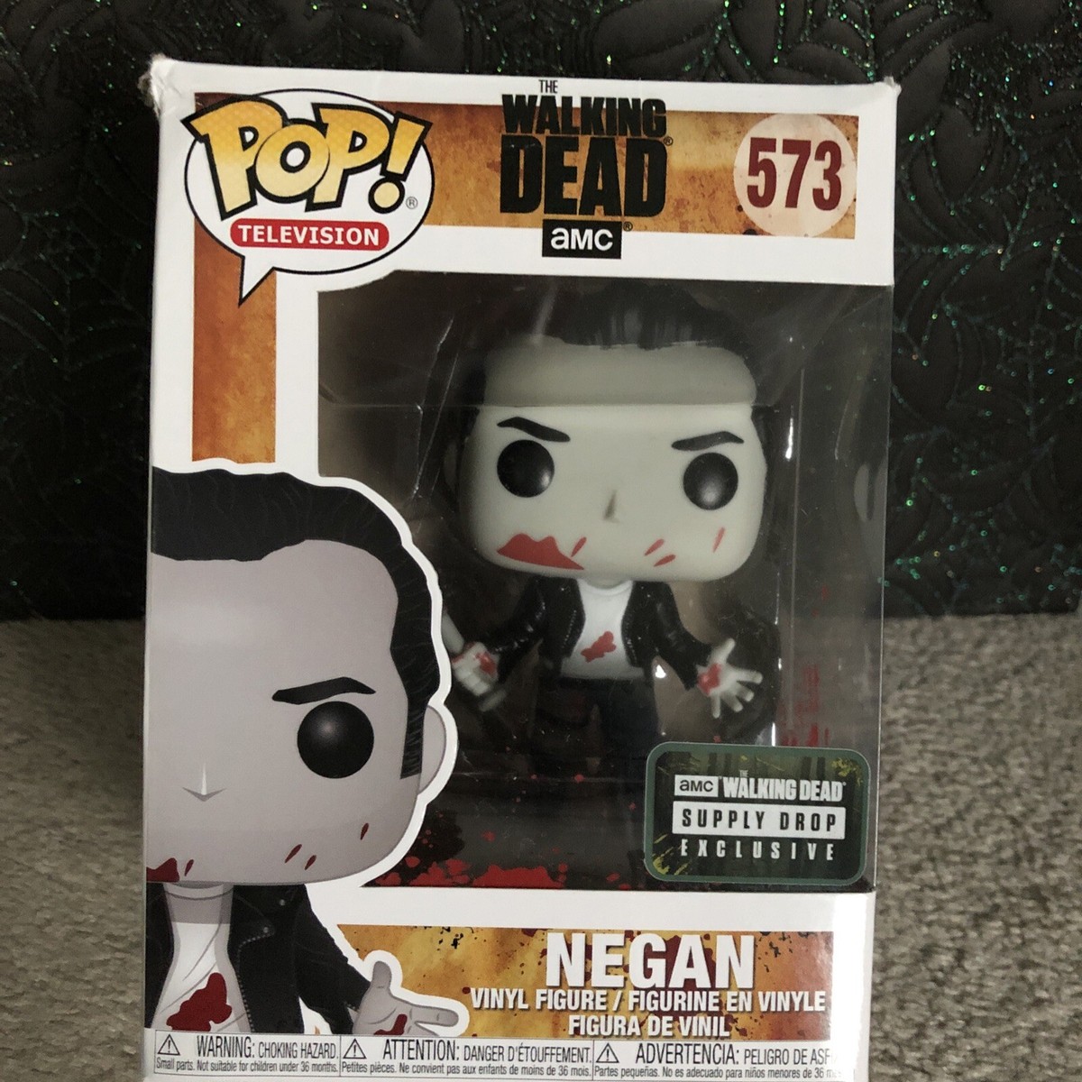 Funko Pop- Walking Dead Supply Drop Exclusive- Bloody Negan #573