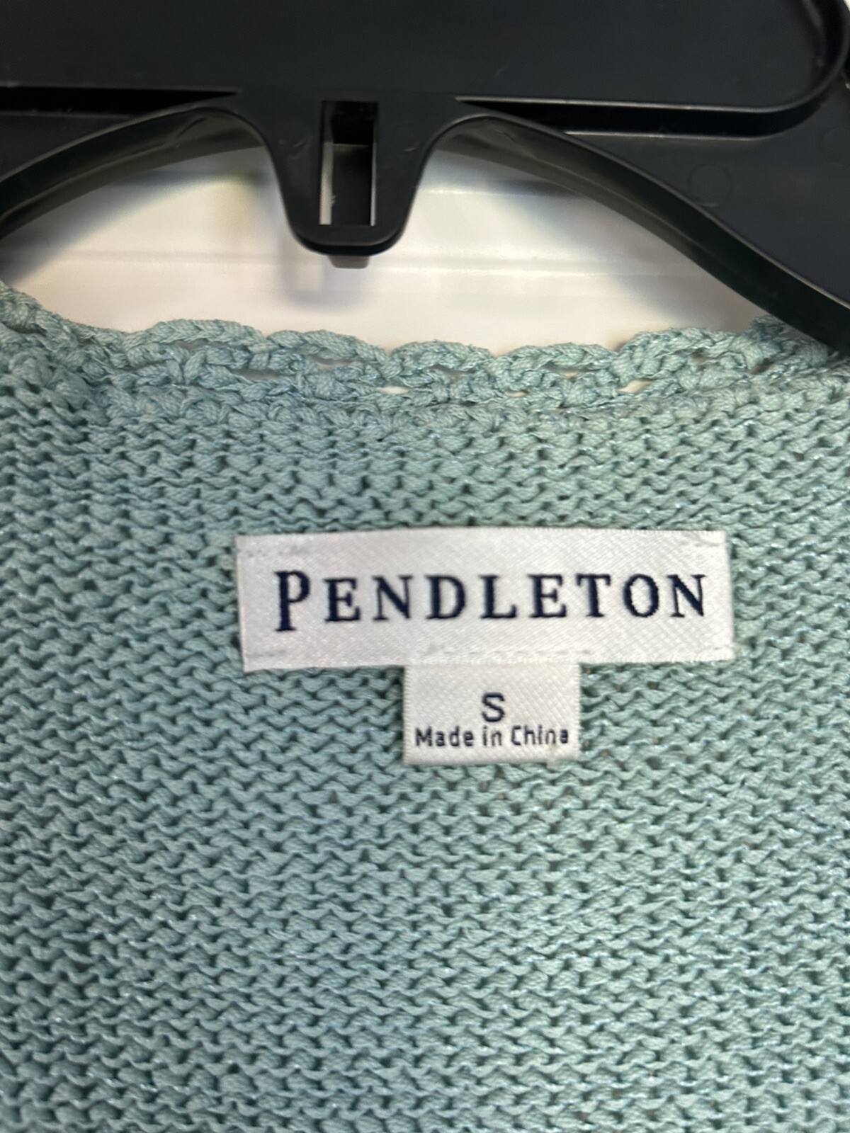 Pendleton Turquoise Small Sweater button Up - image 3