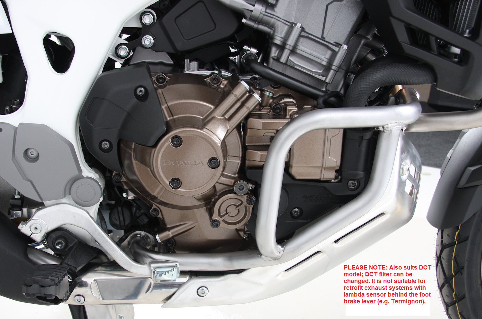 Honda CRF1000 Doble de África Aventura Deporte Protector Motor Acero Inoxidable