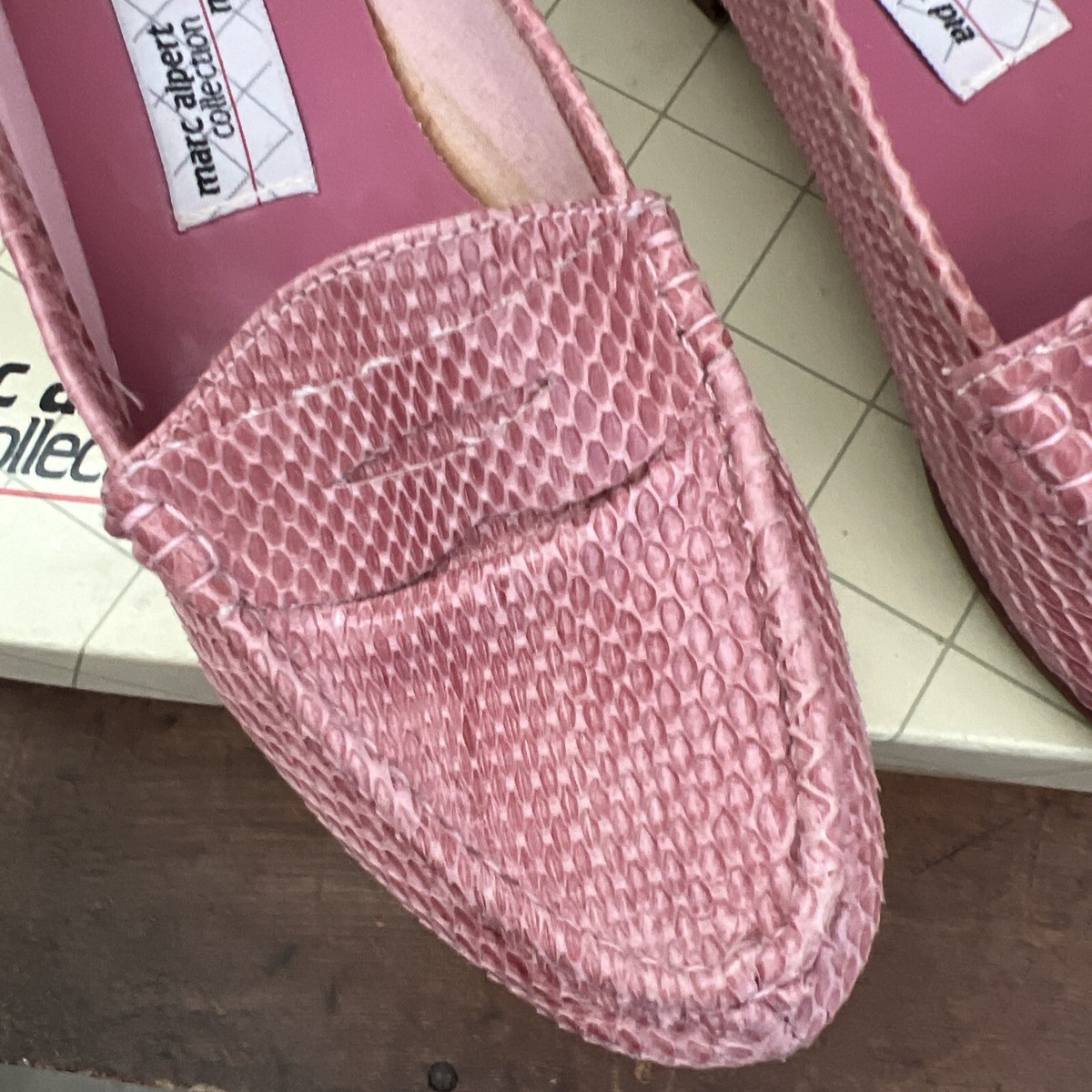 Marc Alpert Maria Pia Pink Snakeskin Women display picture 2