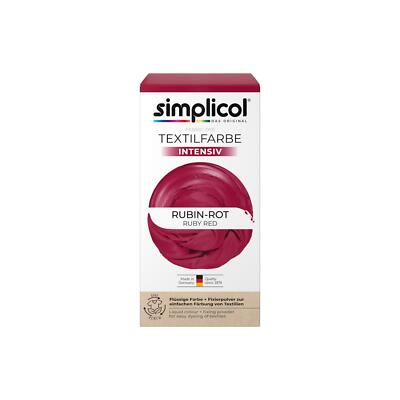 Simplicol Textilfarbe intensiv Rubin-Rot 150g