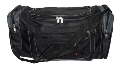 L Reisetasche Sporttasche Trainingstasche Gym Bag schwarz-grau ca. 55x23x26cm