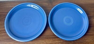 Fiesta Fiestaware Cobalt Blue Salad Plates Set of 2 9  USA Dinnerware Vintage