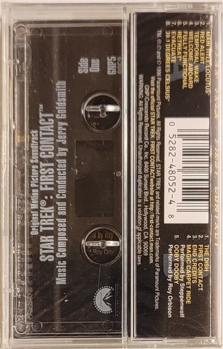 Star Trek: First Contact by Jerry Goldsmith Cassette Tape 1996 Original Sealed - Picture 2 of 2