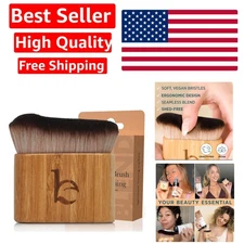 Ultra Soft Self Tanner Brush - Kabuki Brush for Body Foundation & Makeup, Ble...