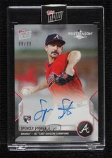 2022 Topps Now Post Season 99/99 Spencer Strider #PS-33A Rookie Auto RC 06bg