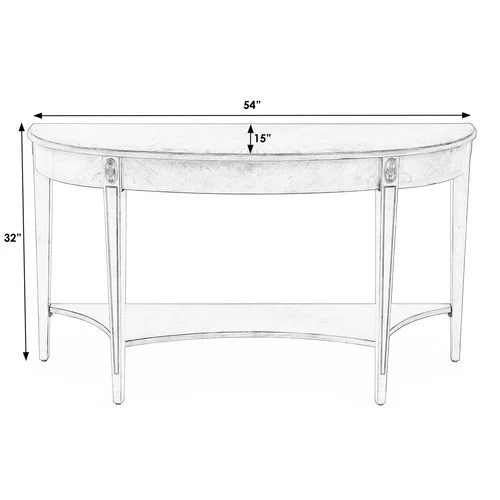 Butler Specialty Masterpiece Demilune Console Table In Nutmeg - Picture 5 of 5