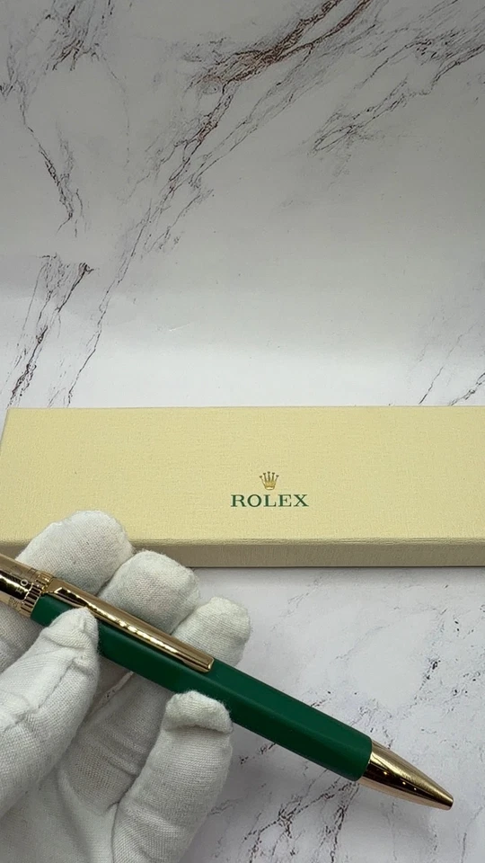 Rolex Esmeralda Ejecutiva Oro Hexagonal Bolígrafo AD VIP Regalo Foto 3 de 4